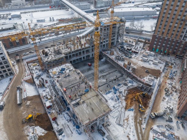 Строящийся монолитно-кирпичный жилой комплекс «Михалковский».
