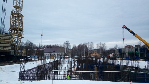 Строящийся Жилой Комплекс Молодежный в Солнечногорске.