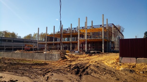 Строящиеся производственно-складское здание д. Горки Ленинского городского округа.