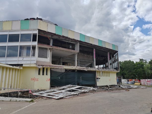 Строительство здания Тверского государственного цирка.