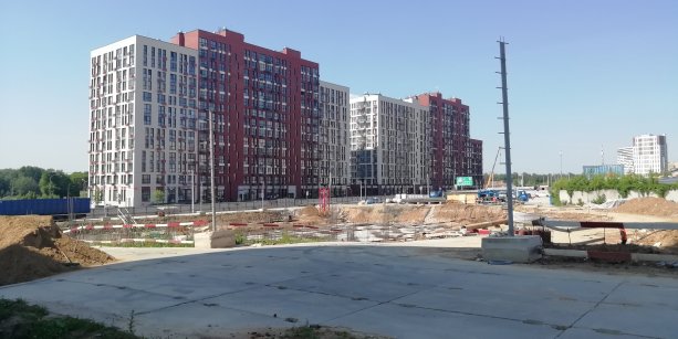Строящийся Административно-общественный центр в Коммунарке.