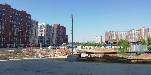 Строящийся Административно-общественный центр в Коммунарке.
