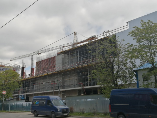 Строящийся торговый центр Кузьминки Молл  Зеленодольская улица, вл. 42