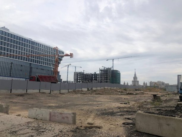 Строительство Междисциплинарного кластера научно-технологического центра МГУ «Воробьевы горы».