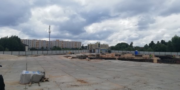 Строящиеся пожарное депо в Зенино округа Люберцы.