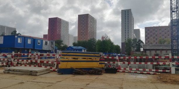 Строящийся ЖК в рамках реновации  ул. Камова вл. 24