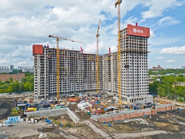 Строящийся Жилой комплекс Sky Garden в районе Покровское-Стрешнево.