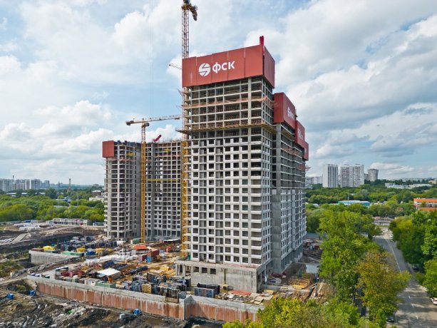 Строящийся Жилой комплекс Sky Garden в районе Покровское-Стрешнево.