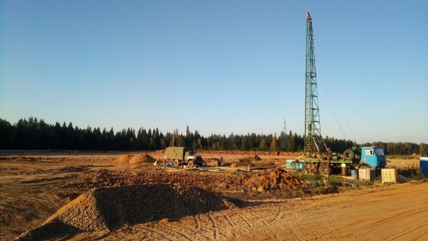 Строящийся промышленный парк Сенькино в Новой Москве.