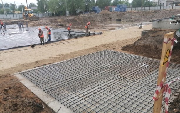 Строительство комплексной поликлиники в Лукино Варино.