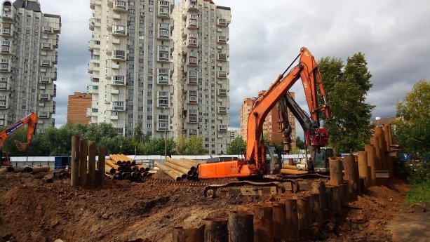 Строящаяся поликлиника на 320 посещений Крюково Зеленоград.