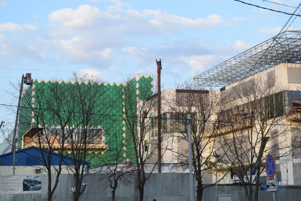 Строящийся торговый центр Кузьминки Молл  Зеленодольская улица, вл. 42