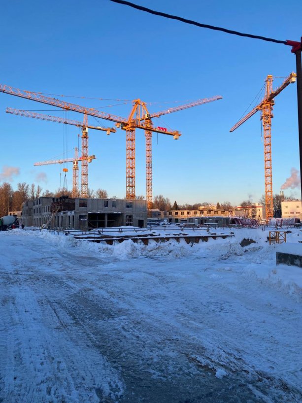 Новый строящийся ЖК от ЛСР на Партизанской улице.