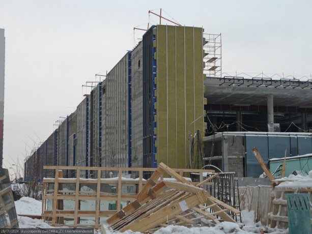 Строительство многофункционального комплекса WEST MALL.