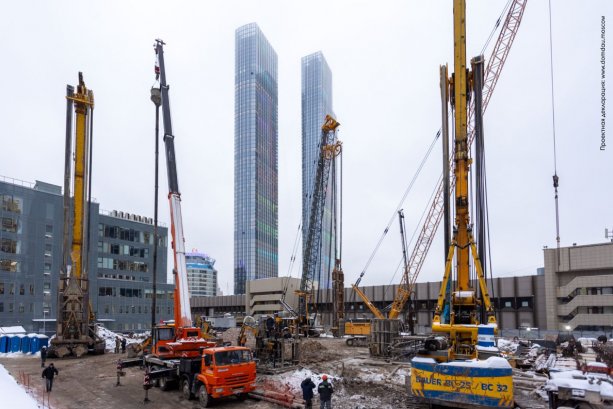 Дом Дау Москва-Сити - самый высокий строящийся жилой многофункциональный проект.
