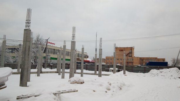 Строительство нового торгового комплекса в деревне Соболиха ул новослободская.