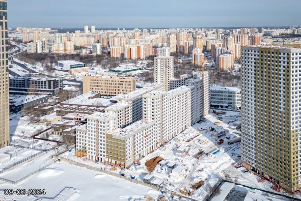 ​Строящийся квартал «Дмитровское небо» от девелопера ЛСР.