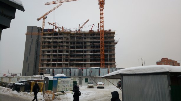 Строящийся ЖК Мегаполис в районе Косино-Ухтомский.
