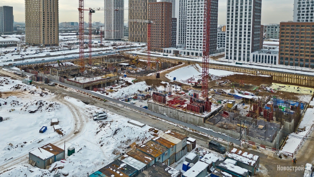 Строительство квартала Сиреневый парк от AFI Development.