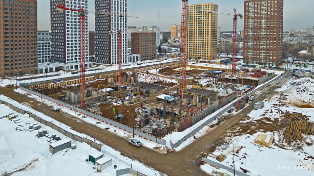 Строительство квартала Сиреневый парк от AFI Development.