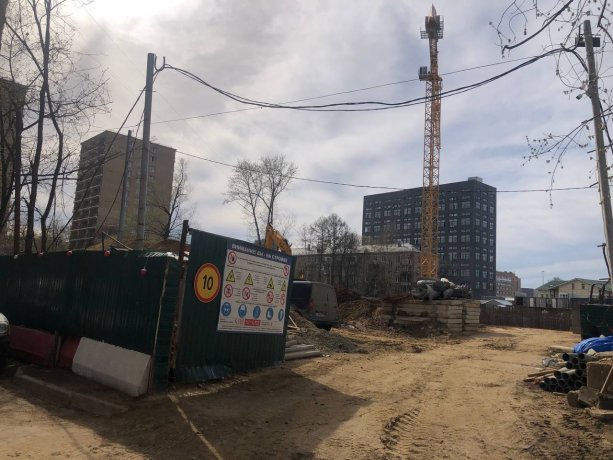 Строительство нового ЖК Реновация Москва, Часовая улица, дом 27/12.