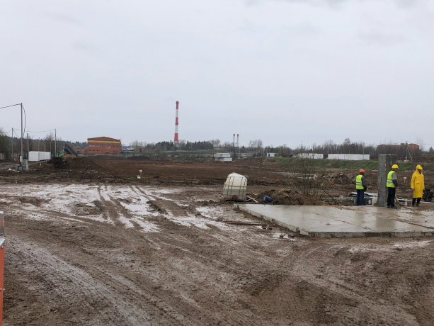 Строящийся завод по производству газобетонных блоков Зеленоград