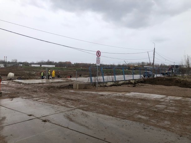 Строящийся завод по производству газобетонных блоков Зеленоград