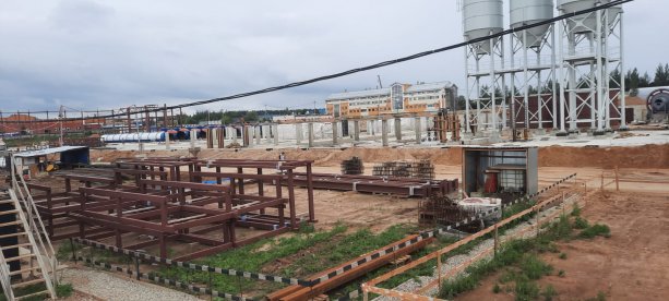 Строящийся завод по производству газобетонных блоков Зеленоград