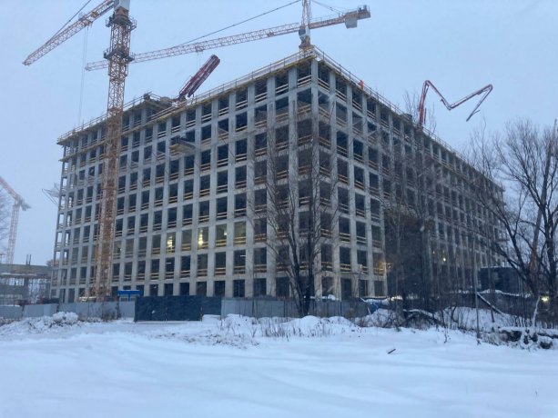Строящаяся  хоккейная академия Александра Овечкина.