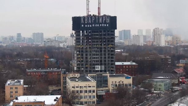Строительство комплекса  ЖК FIVE на 5 Донском проезде.