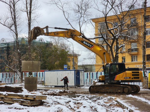 Строительство крупнейшей поликлиники в Королеве.