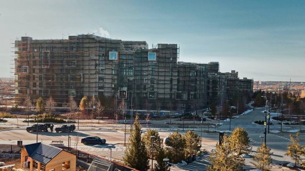 Строящийся Жилой Квартал СберСити в Рублёво-Архангельском.