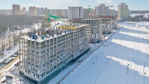 Строящийся квартал «Первый Московский»  3 этап.