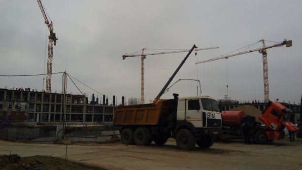 Строительство Балашихинской центральной районной больницы.
