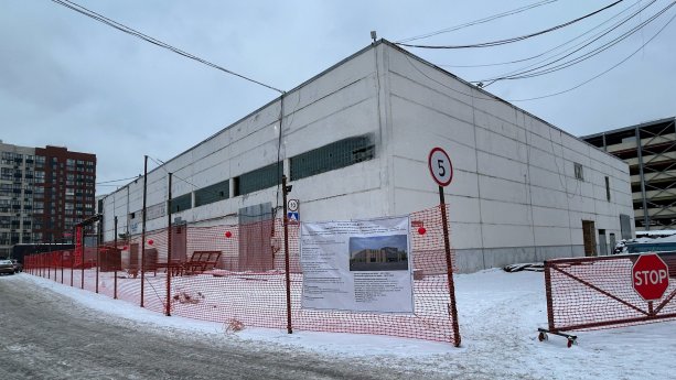 Строительство нового ТЦ в Коммунарке Липовый парк.