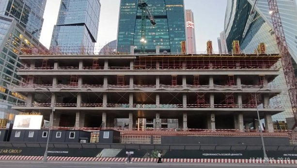 Строительство Sezar Tower участок 20, участок 4 Москва-Сити.