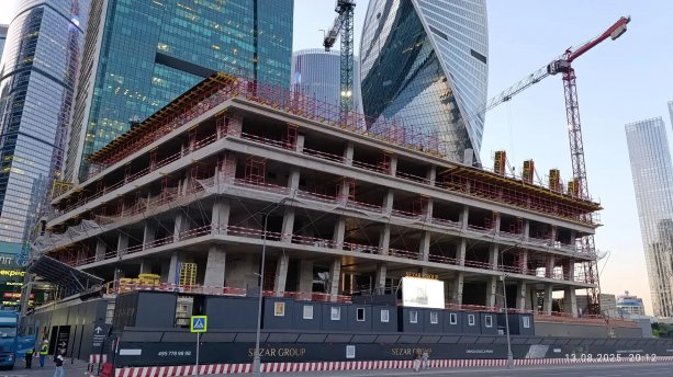 Строительство Sezar Tower участок 20, участок 4 Москва-Сити.