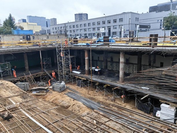 Строительство Бизнес-центра LIGHT CITY на 2-й Магистральной ул., 3 в Москве.