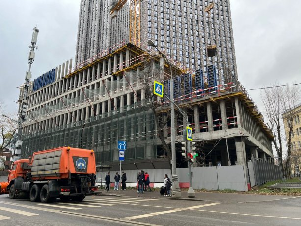 Новый строящийся Бизнес-Центр улица Ходынская вл. 2/9.