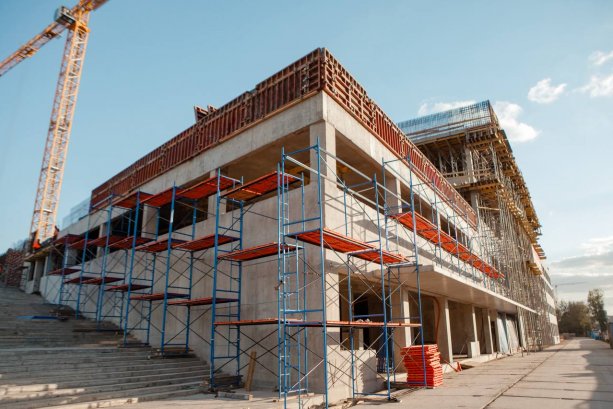 Строящаяся хоккейная академия Александра Овечкина.