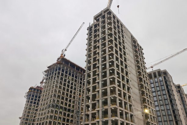 Строительство многофункционального жилого комплекса Luzhniki Collection.