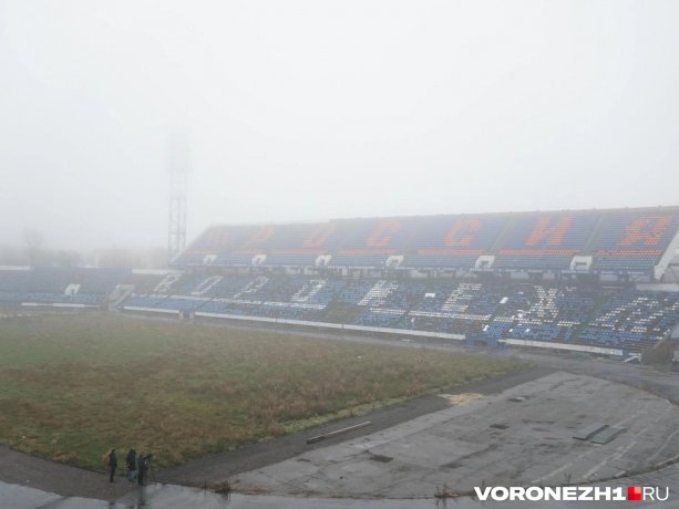 Строительство нового центрального футбольного стадиона в Воронеже.