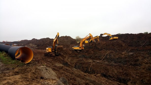 Строительство индустриального парка Жуковский.