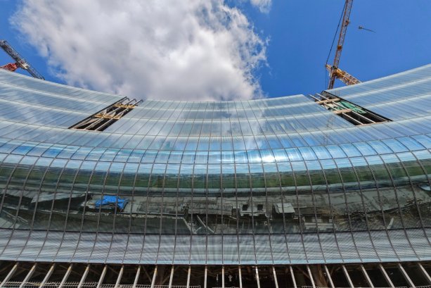 Уникальный строящийся Технопарк СберБанк в Сколково.