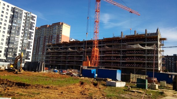 Строительство нового ЖК в Электростали.