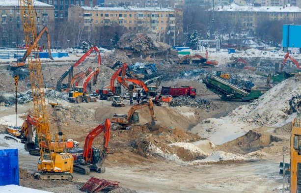 Строящийся ​Национальный центр «Россия» 1 этап.