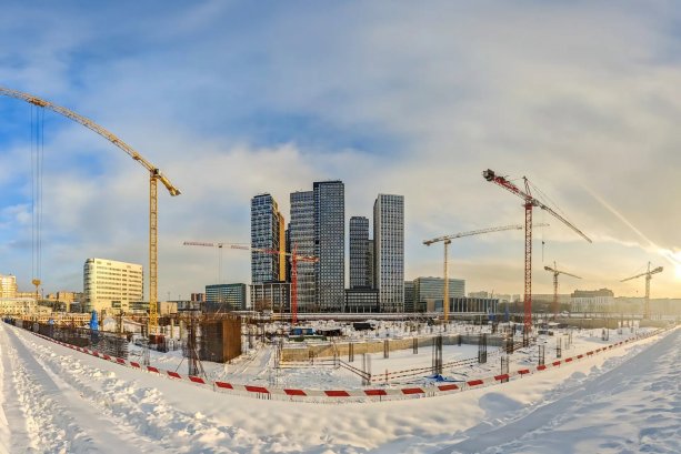 Строительство нового ледового дворца ЦСКА на Ленинградском проспекте, 39.