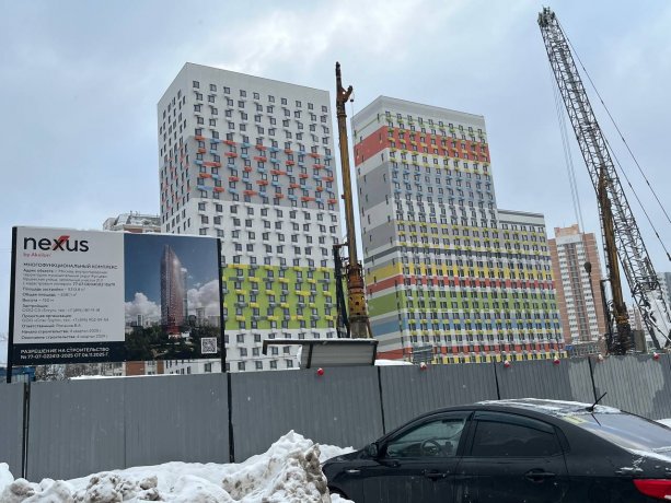 ​Строительство многофункционального комплекса NEXUS by Akvilon​ на ул. Ярцевская, 21/1
