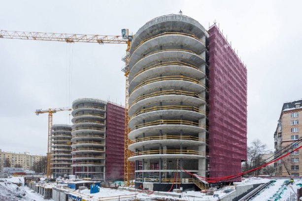 Строящийся элитный клубный город-парк  «Фрунзенская набережная».