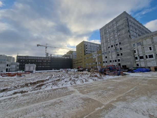 Строительство Балашихинской центральной районной больницы.